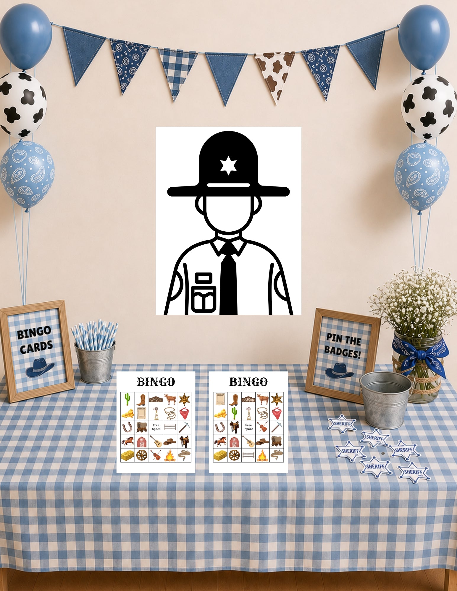 Western Birthday Party Game Pack | Printable Party Games
