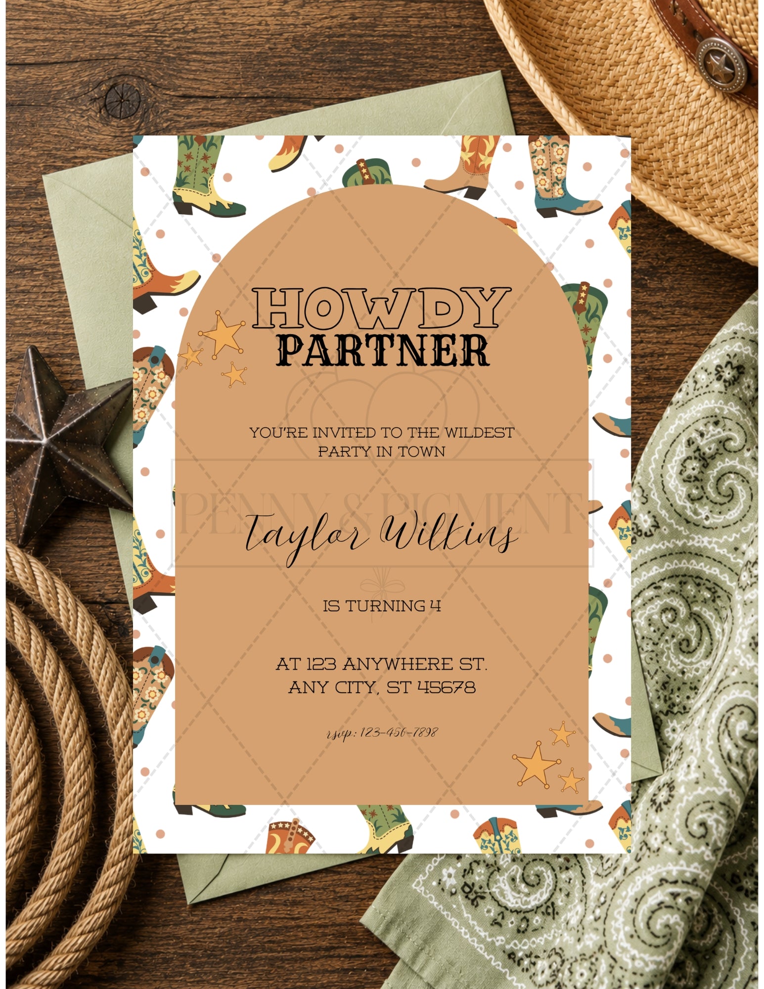 Western Birthday Party Basic Bundle | Printable Party Pack