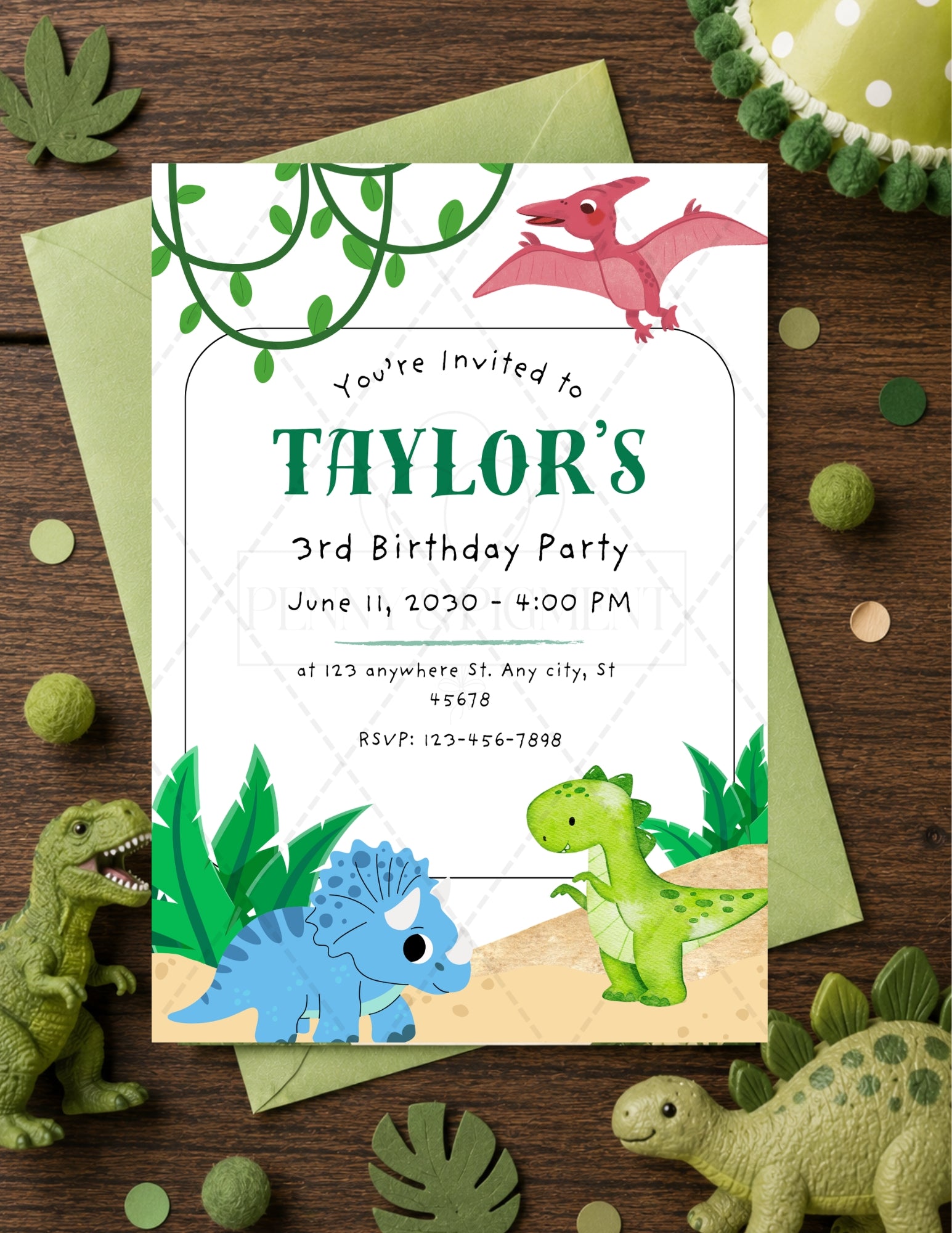 Printable Dinosaur Birthday Party Bundle – Invitation, Games, Banner & More | Instant Download
