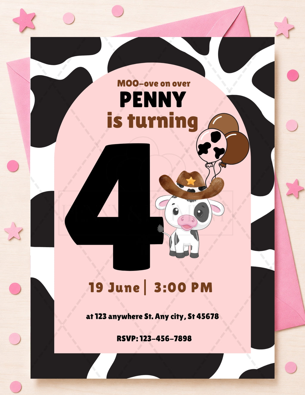 Printable Cow Birthday Party Bundle – Invitation, Games, Banner & More | Instant Download