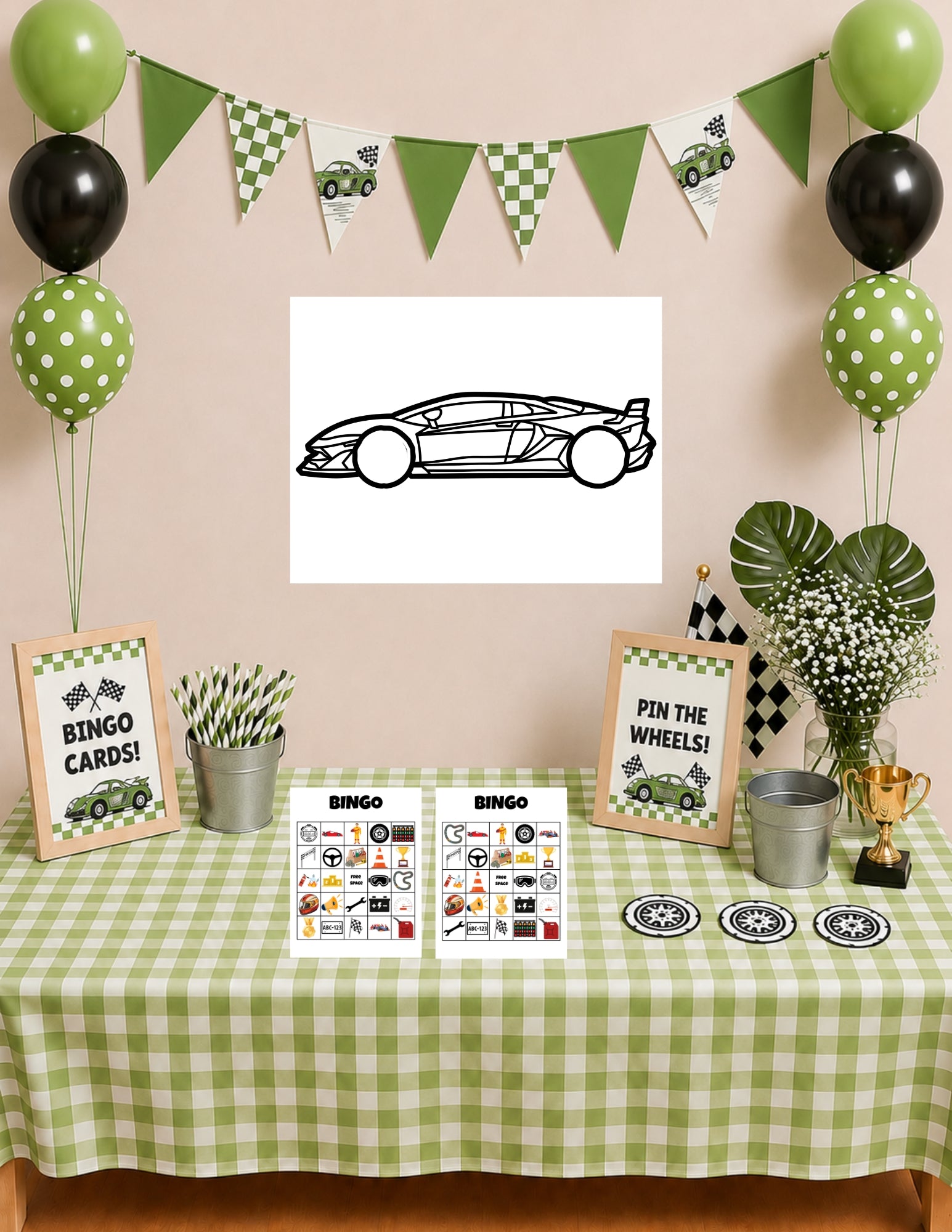 Race Car Birthday Party Ultimate Bundle | Complete Printable Party Pack