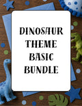 Printable Dinosaur Birthday Party Basic Bundle – Editable Invitation & Thank You Cards | Instant Download