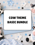 Printable Cow Birthday Party Basic Bundle – Editable Invitation & Thank You Cards | Instant Download
