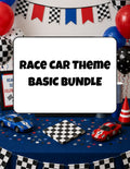 Race Car Birthday Party Basic Bundle | Printable Party Pack