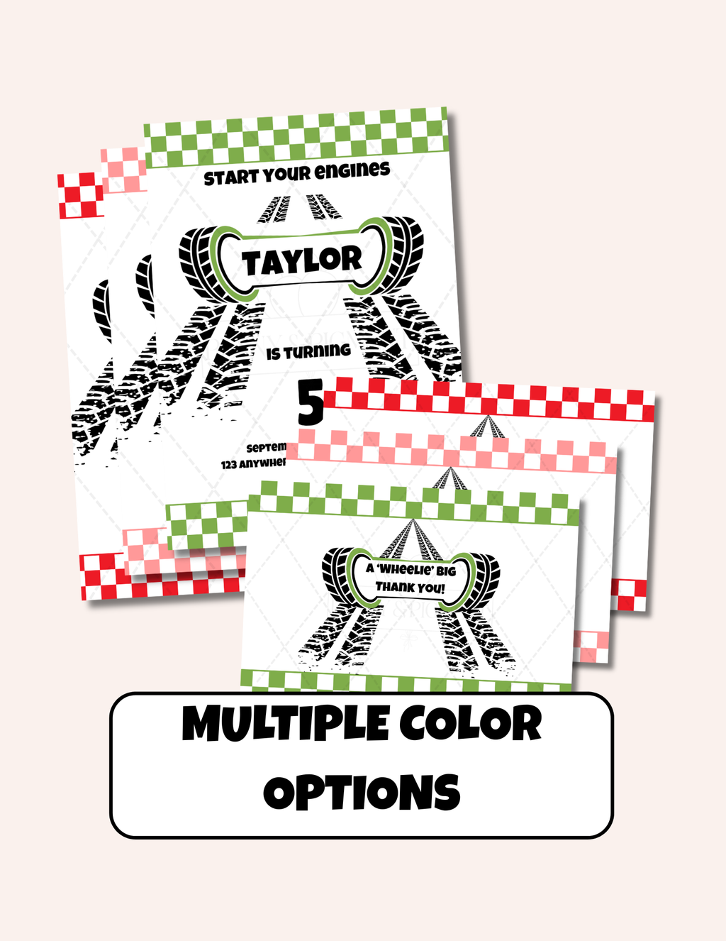 Race Car Birthday Party Basic Bundle | Printable Party Pack
