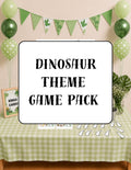 Printable Dinosaur Birthday Party Game Pack – Bingo & Pin the Horns on the Triceratops | Instant Download