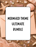 Printable Mermaid Birthday Party Bundle – Invitation, Games, Banner & More | Instant Download