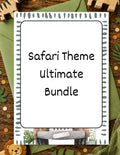 Printable Safari Birthday Party Bundle – Invitation, Games, Banner & More | Instant Download