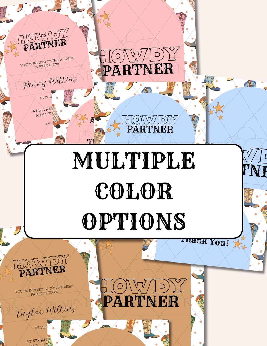 Western Birthday Party Ultimate Bundle | Complete Printable Party Pack