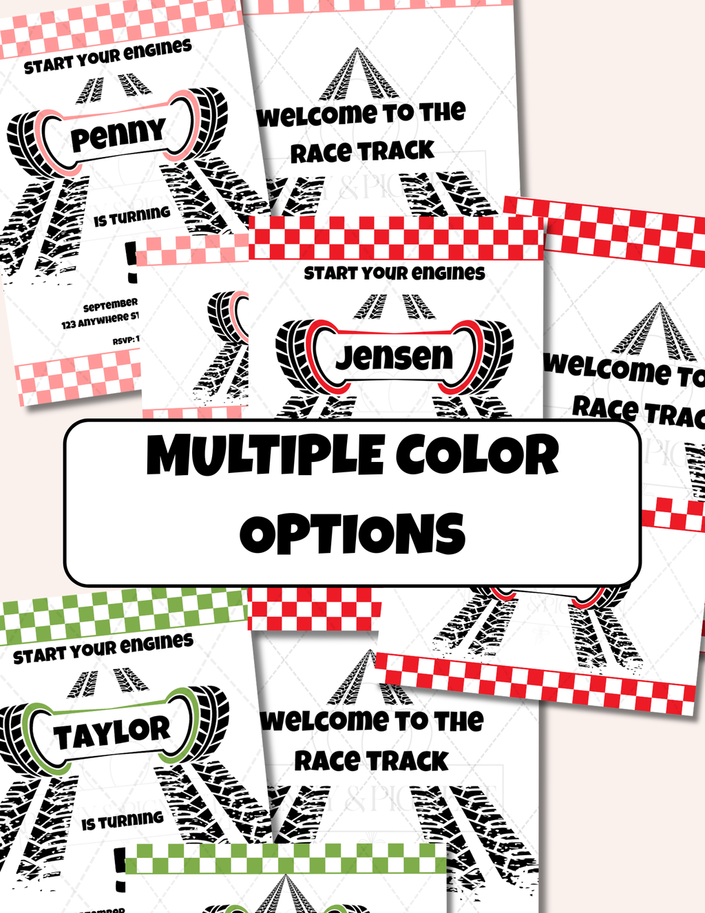 Race Car Birthday Party Ultimate Bundle | Complete Printable Party Pack
