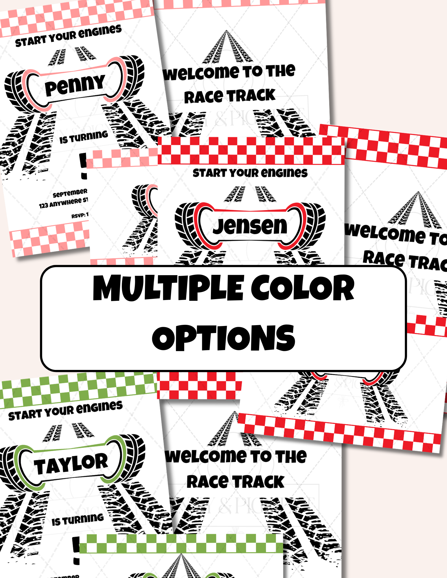 Race Car Birthday Party Ultimate Bundle | Complete Printable Party Pack