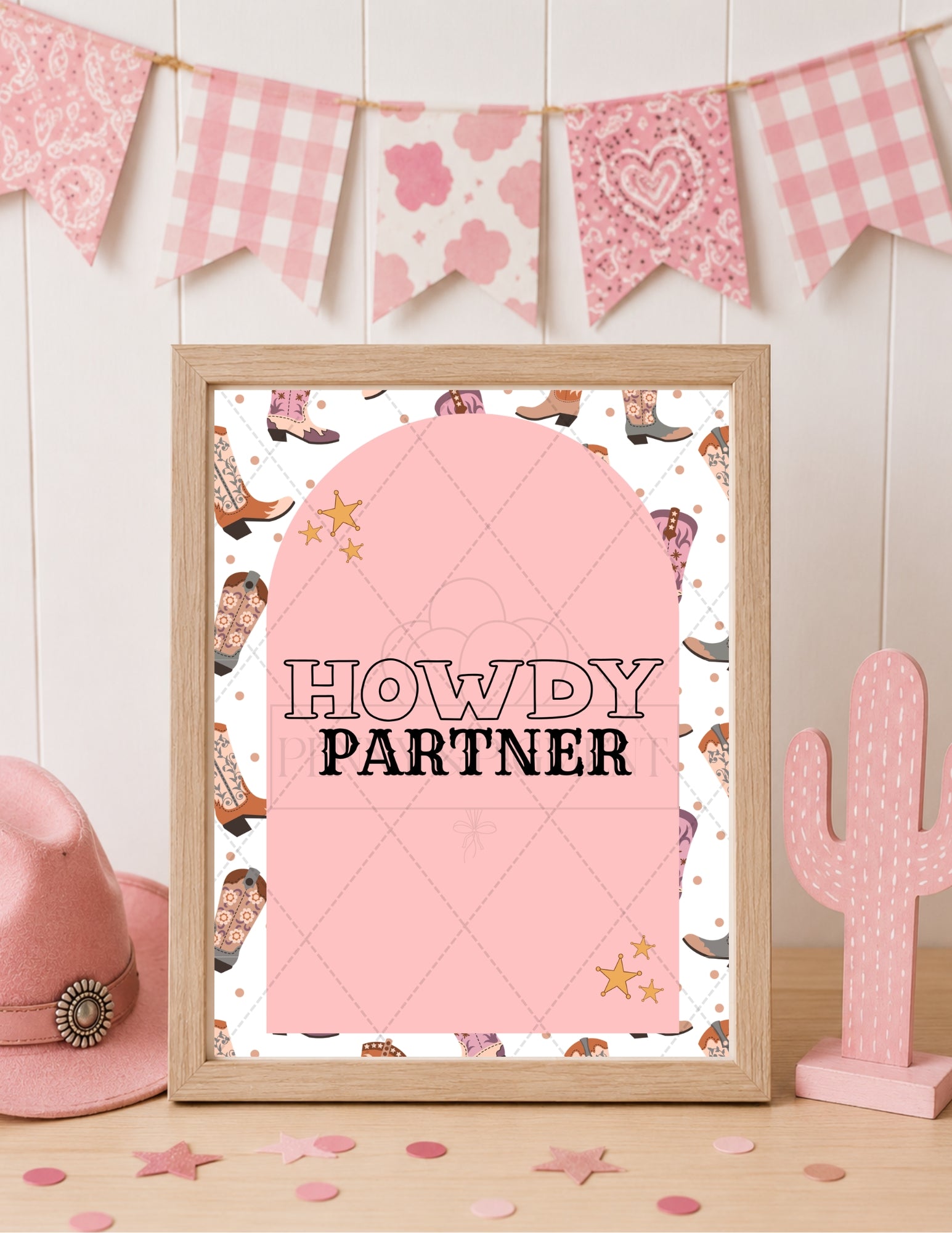 Western Birthday Party Mini Decor Bundle | Printable Decorations