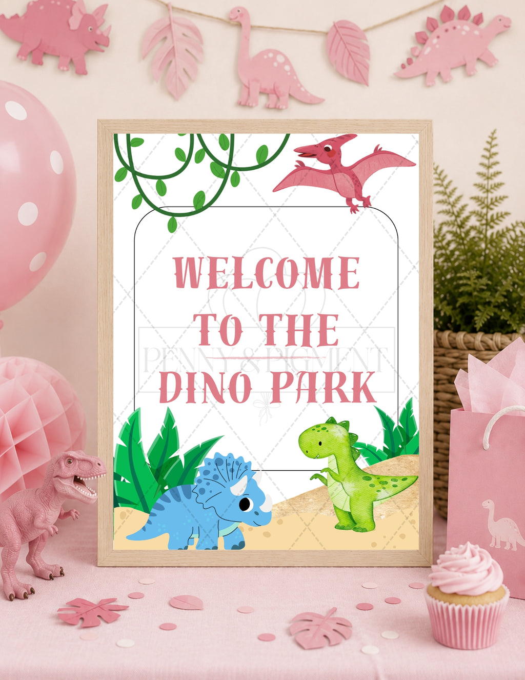 Printable Dinosaur Birthday Party Bundle – Invitation, Games, Banner & More | Instant Download