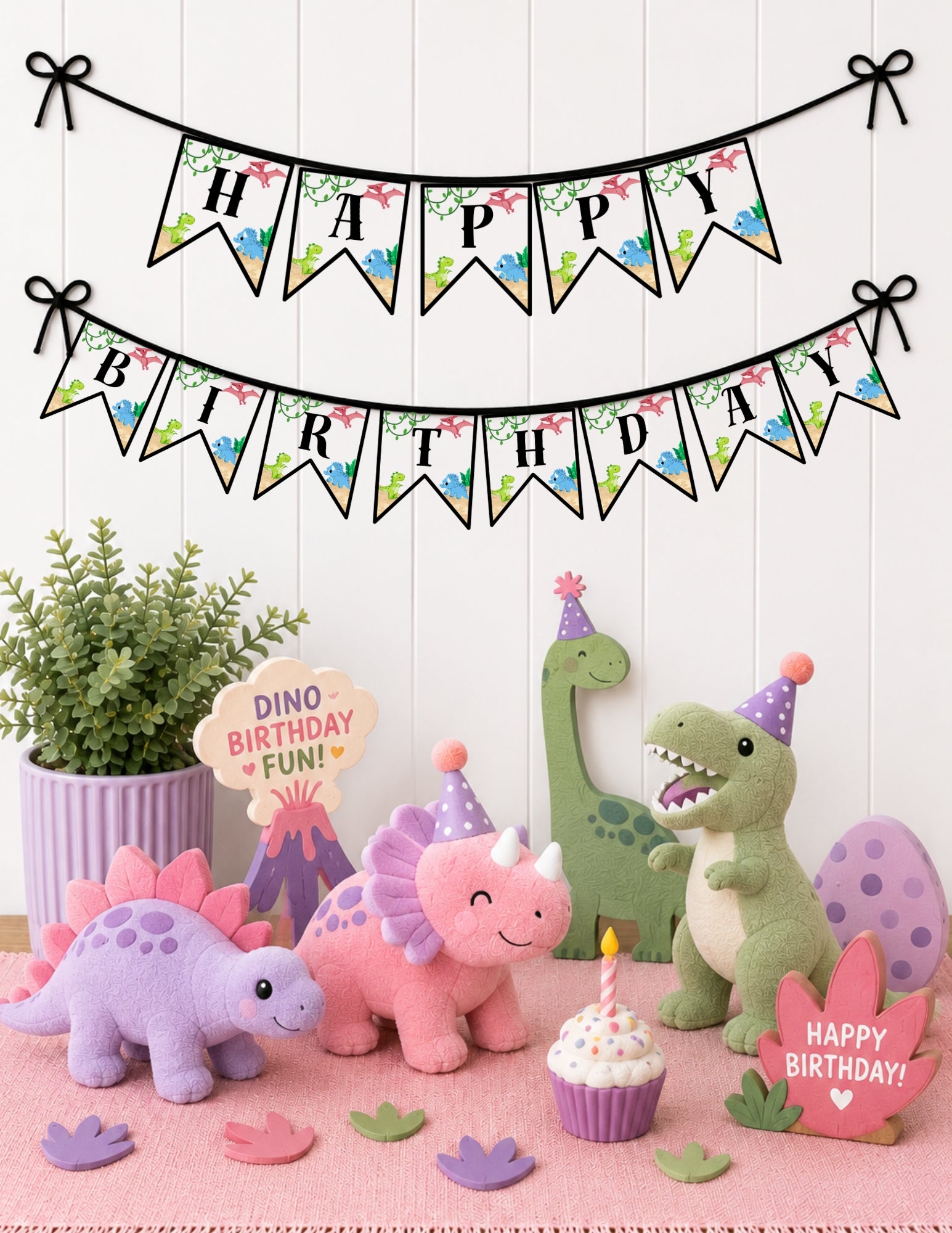 Printable Dinosaur Birthday Party Bundle – Invitation, Games, Banner & More | Instant Download